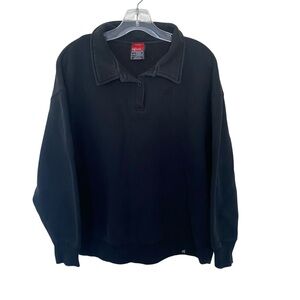22Freah Black Sweater with Collar